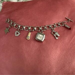 Silver Charm Bracelet Watch Charm